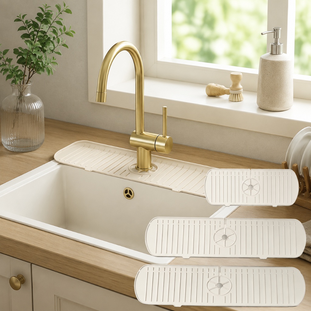 Silicone Tap Washer - حصيرة سيليكون لحوض الماء، واقي من