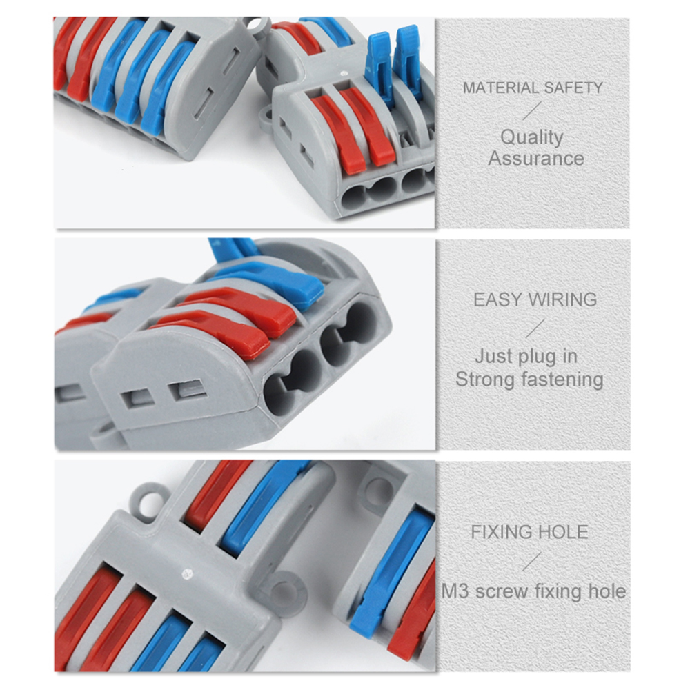 موصل سلك سريع كابل كهربائي عال - مراجعة Push Fit Connector وسعره